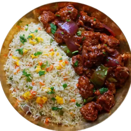 Chicken Chilli with Veg Fried Rice