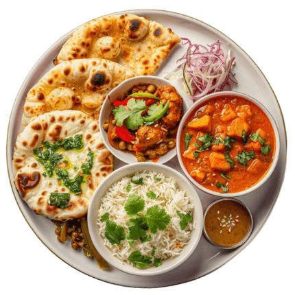 Butter Chicken with Jeera Rice + Tandoori Roti/Naan